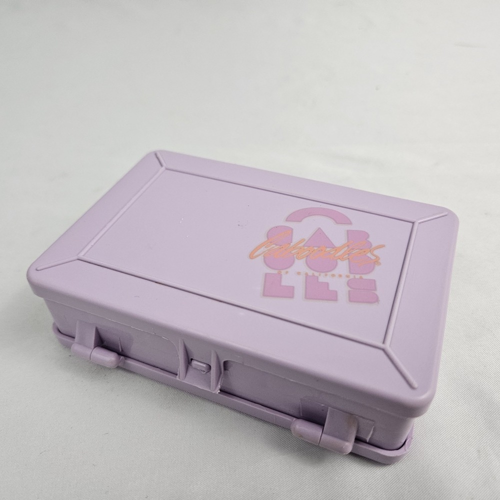 VTG Caboodle Mini Purple Travel Jewelry Makeup Case Small Compartments 2 Sided